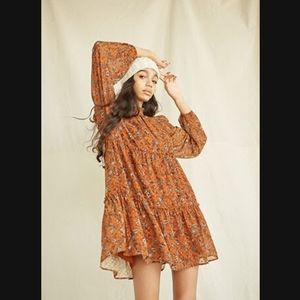 Forever 21 parsley print dress